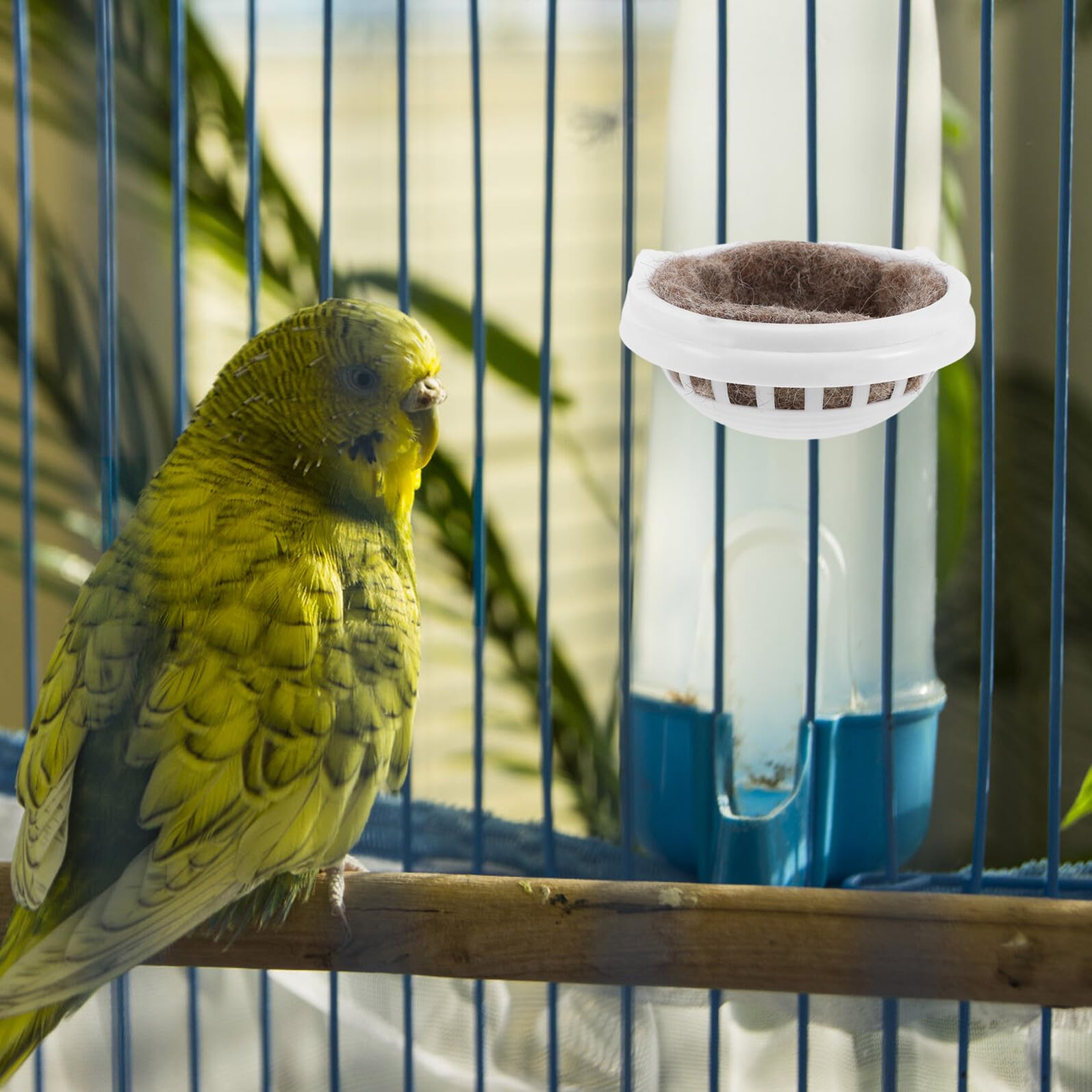 2 Piezas Nido de Cría de Plástico para Jaulas de Pájaros Pequeños, Caja Nido para Incubación y Puesta de Huevos, Compatible Periquitos, Loros y Canarios, Fácil Limpieza,