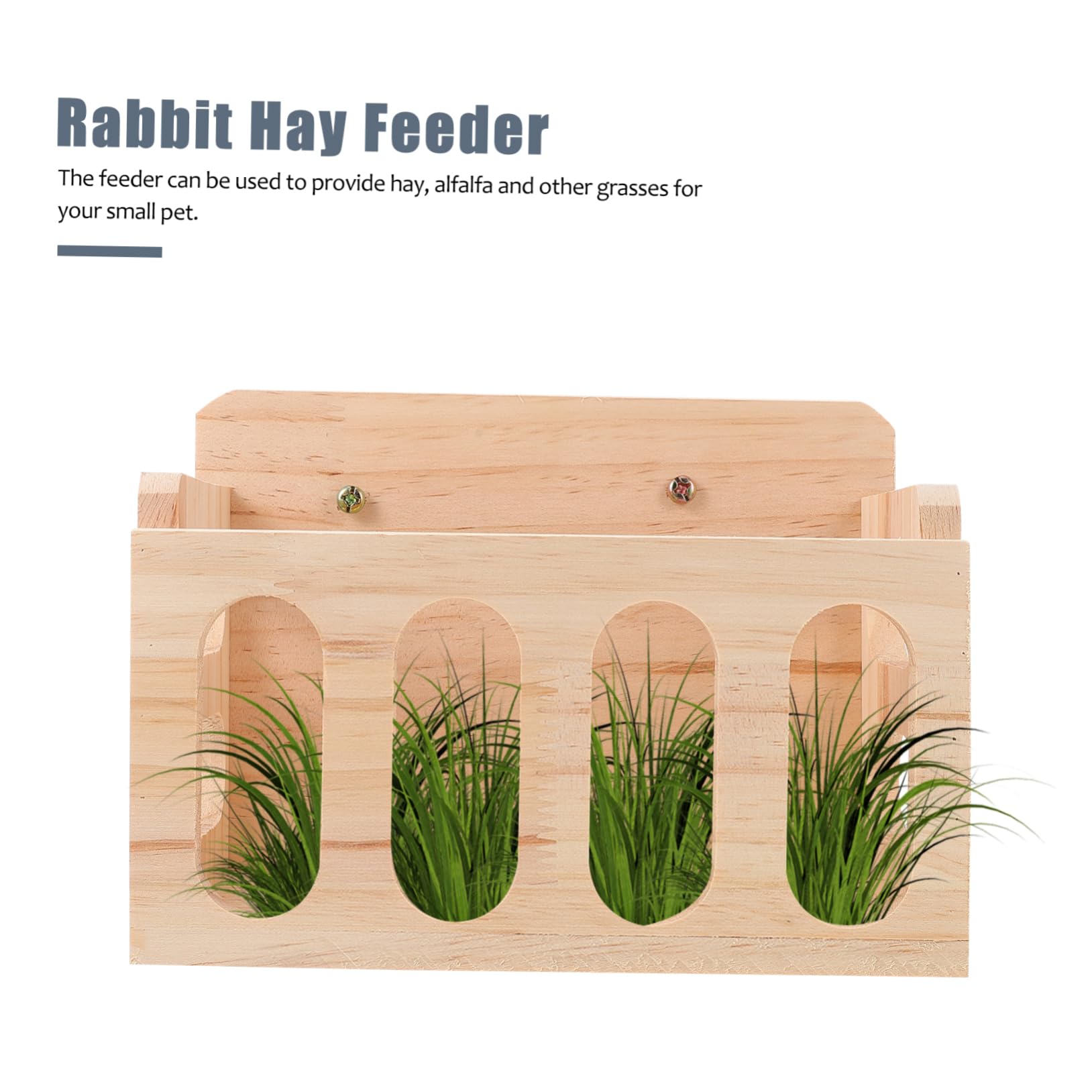 Holz Futtertrog für Meerschweinchen und Chinchillas für Käfig