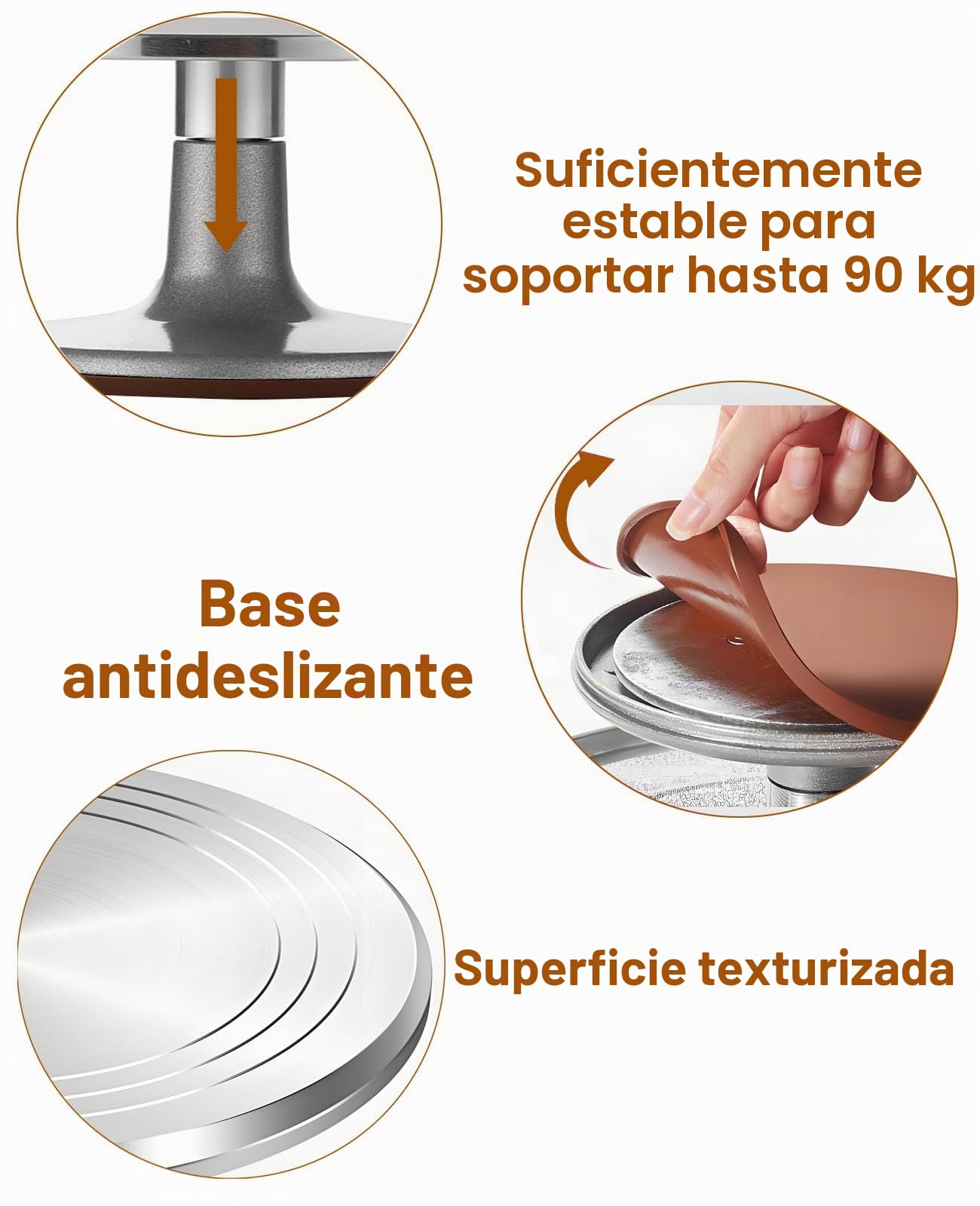 Yizish Plato Giratorio para Tartas 30cm Aluminio & 2 Espátulas Acero & 3 Herramientas Glaseado Kit Decoración Pasteles Para Tartas, Cupcakes y Magdalenas