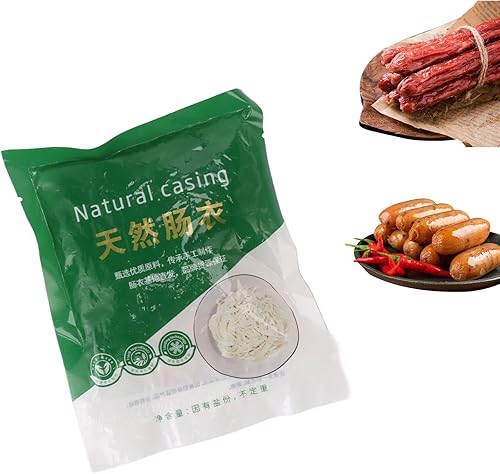 Carcasa de salchicha de secado comestible, fundas de salchicha para salchichas caseras sabrosas, paquete de jamón, fundas de cerdo con gran dureza
