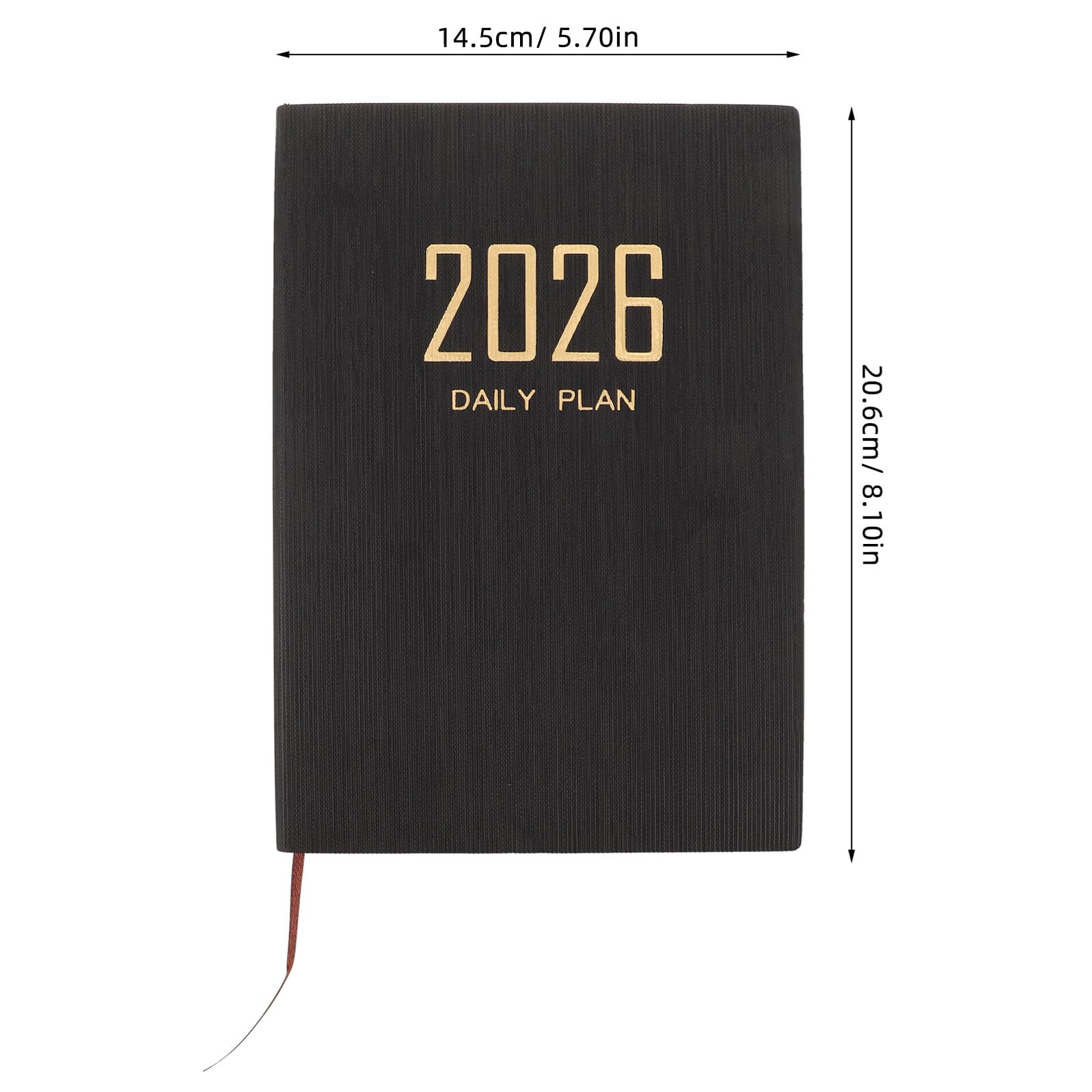4 Piezas Planificador Semanal con Cubierta de PU Elegante Cuaderno Diario y Semanal Minimalista Portátil para Gestión de Personal y Profesional