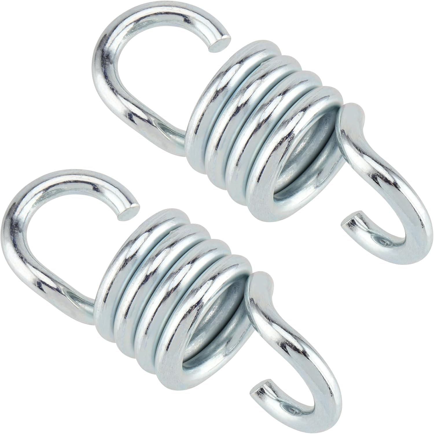 YIXNSW Pack of two Hammocks Spring Stress Spring Hollywood Swing Spring Double Pack Swing Chair Spring Hanging Chair Spring Silver for Hammocks and Porch Swings