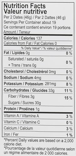 Miniatura 5 de Natural Delights Medjool Dates - Medjool de dátiles enteros grandes y regordetes, verificado sin OMG, buena fuente de fibra, aperitivo de frutas