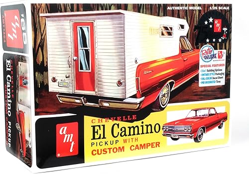 AMT 1965 Chevy El Camino wCamper Kit de modelo a escala 125