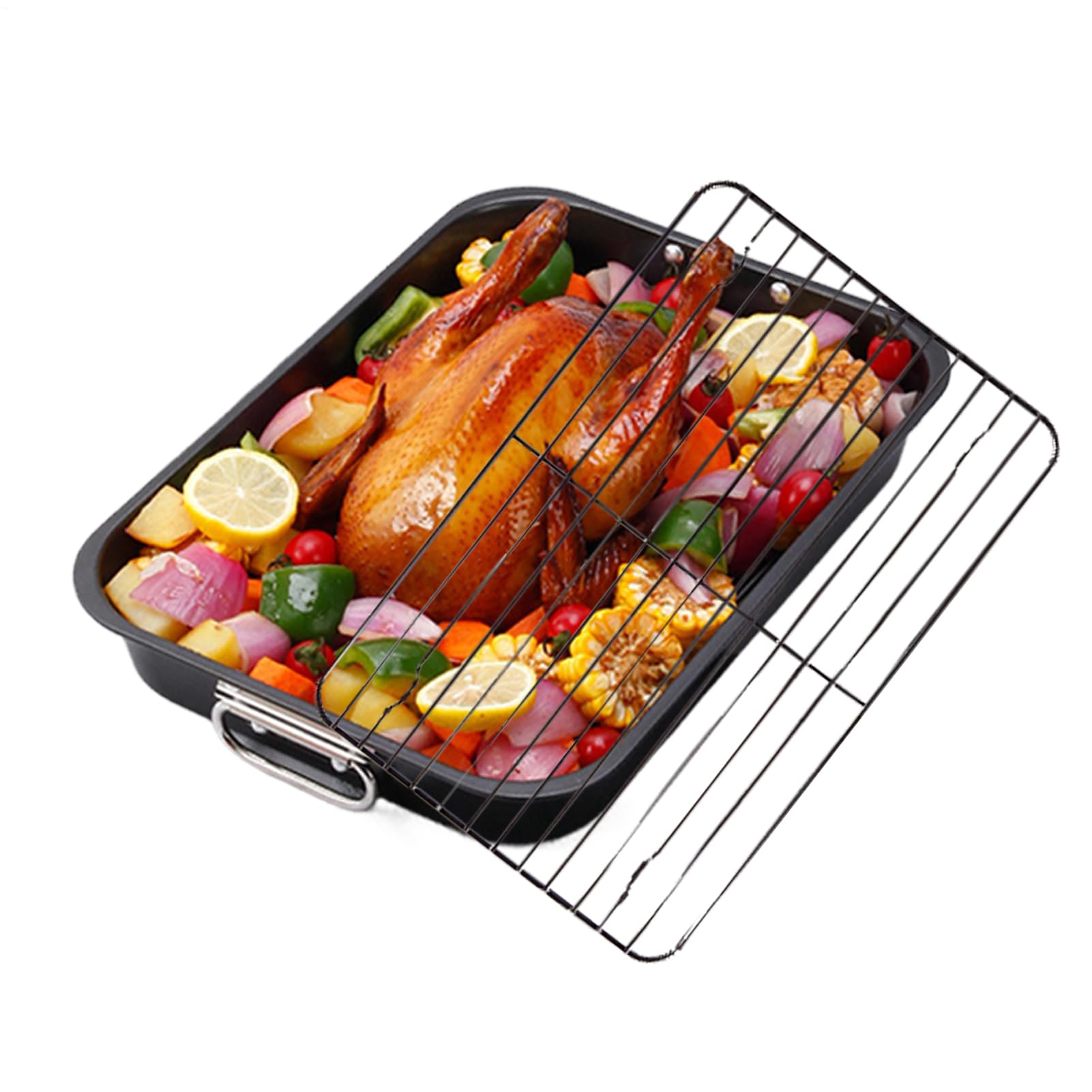 Sartén para barbacoa y utensilios para hornear en reuniones familiares del domingo