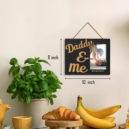 Miniatura 5 de HIWX Marco de fotos de papá y yo, marco de fotos para papá para papá, marcos de fotos de papá, regalos para el día del padre de parte de hijo hija,