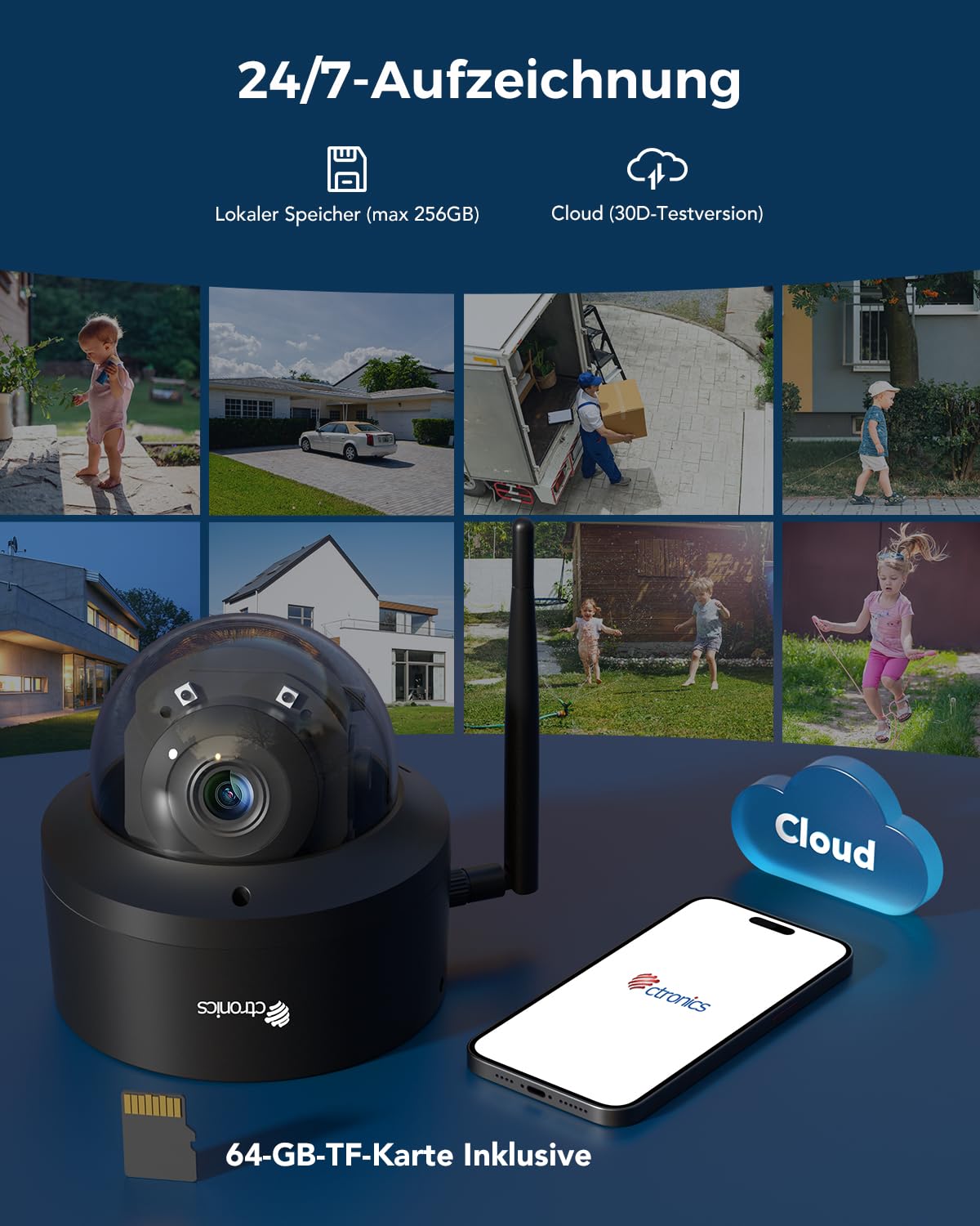 【新品】Ctronics 4K 防犯カメラ 屋外 AI追跡 5GWi-Fi対応 Amazon.co.jp: Ctronics 防犯カメラ 屋外 4K AI追跡機能 5GWi-Fi 人