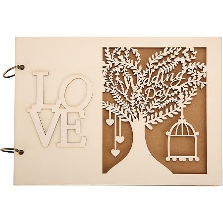 Boîte à Cadeaux Mariage En Bois - 30x24x22.5cm - Avec Serrure - Pour Cartes Et Présents