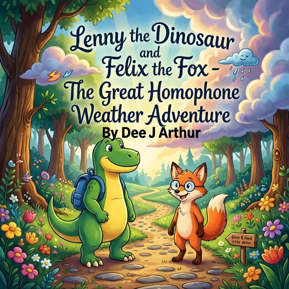 Lenny the Dinosaur and Felix the Fox: The Great Homophone Weather Adventure: 5 - 8 year old fun visual learning to understand words that sound the ... olds same sounding words different spellings)