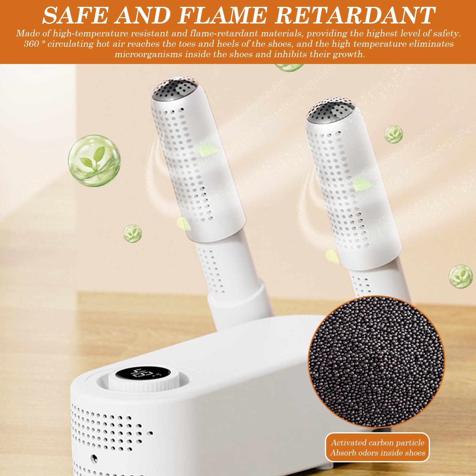 Aissom Elektrischer Schuhtrockner Mit UV-Licht - 120 Min Timer & Faltbar