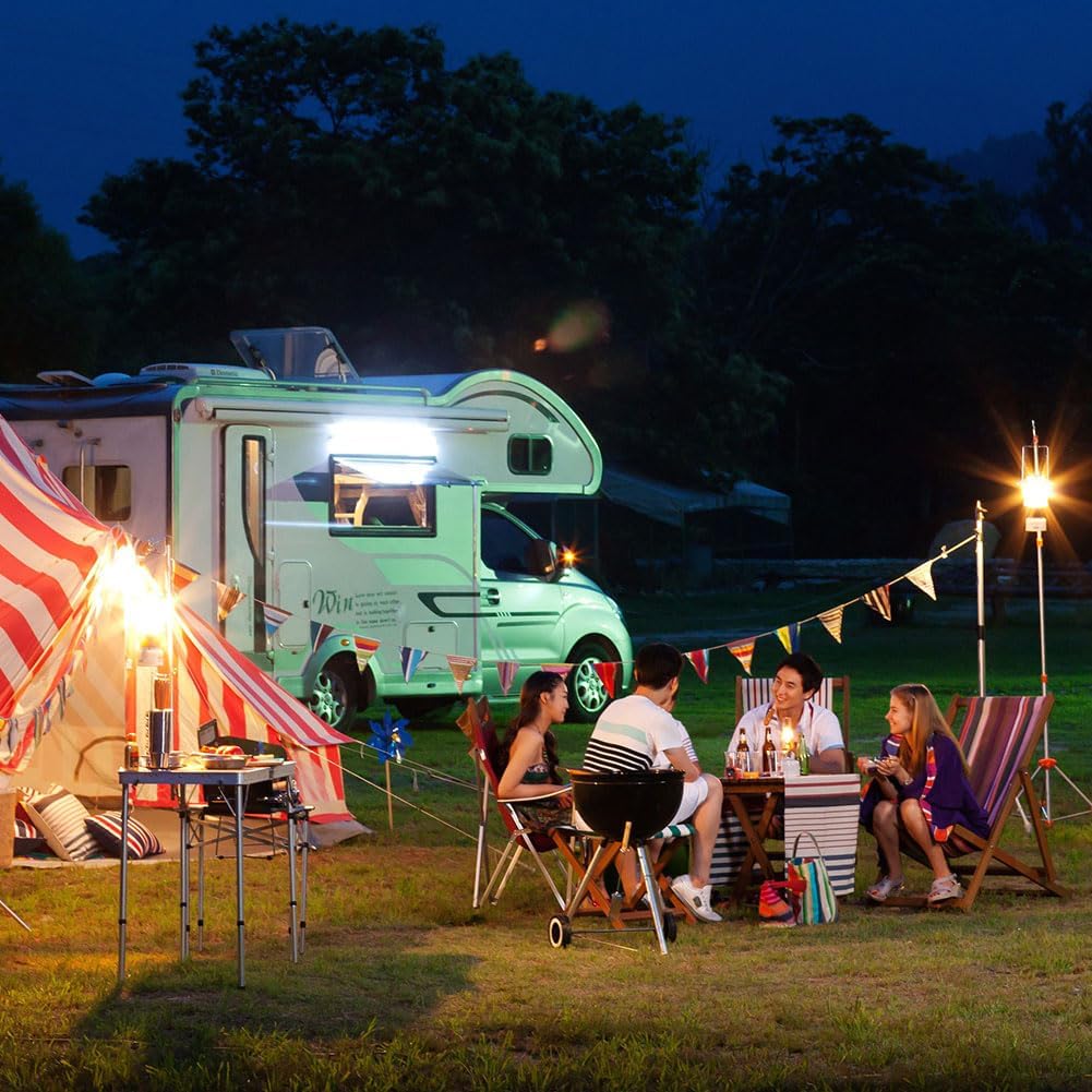 500W Power Inverter DC 12V to 110V Car Charger Converter with Dual USB Ports and 2 AC Outlets for Air Compressor Laptops, Road Trip Accessories (Black)