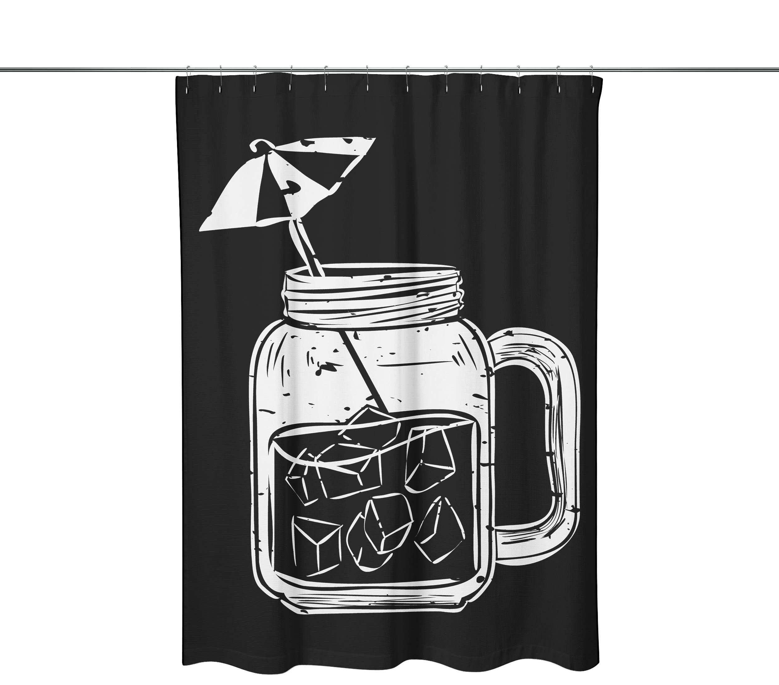 Bonamaison Shower Curtain, Polyester, Multicolor, 150x200