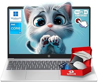 HP 15.6 Inch FHD Touch Screen Laptop Computer for Students and Business, Intel 8-core Processor, 16GB RAM, 512GB SSD, WiFi 6, Bluetooth 5.3, HDMI, Type-C, Windows 11 Pro &amp; Accessories, Blue product image