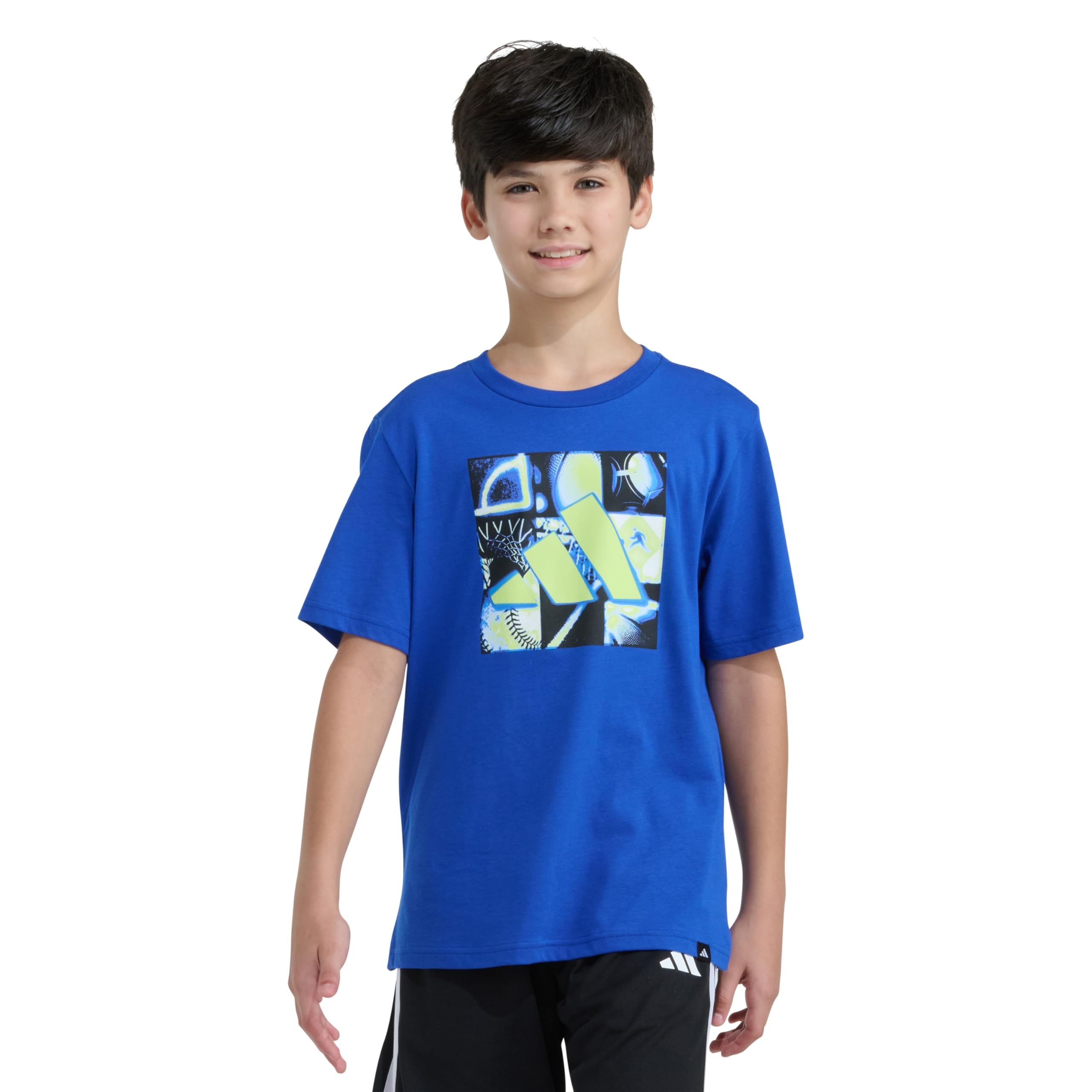 

                                                    adidas Boys Short Sleeve Sport X-Ray Logo Tee, Tea