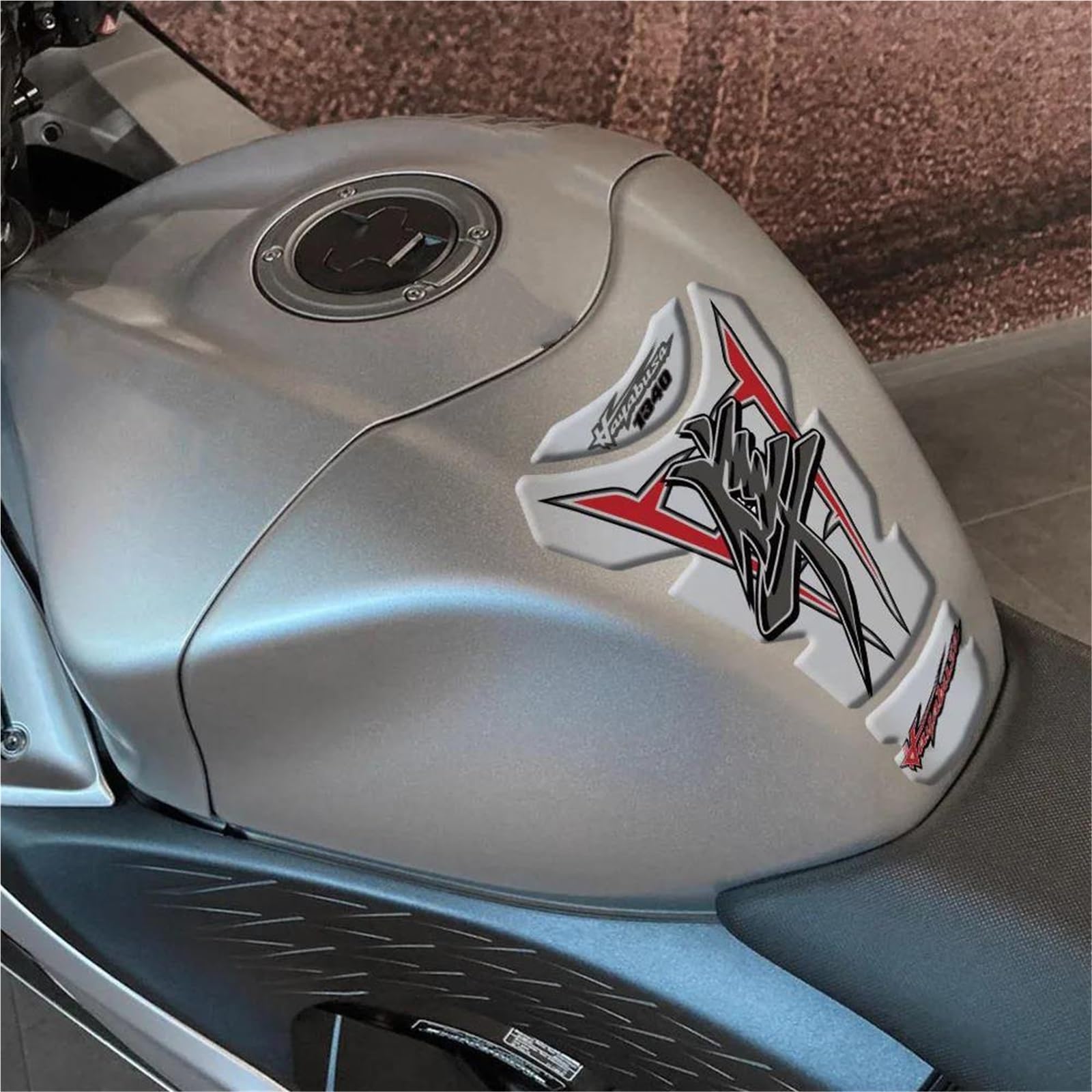 Tapis décoratifs Protection De Réservoir Latérale pour Moto pour Suzuki pour Hayabusa GSX1340R GSX 1340 R 1999-2025(Style 3)
