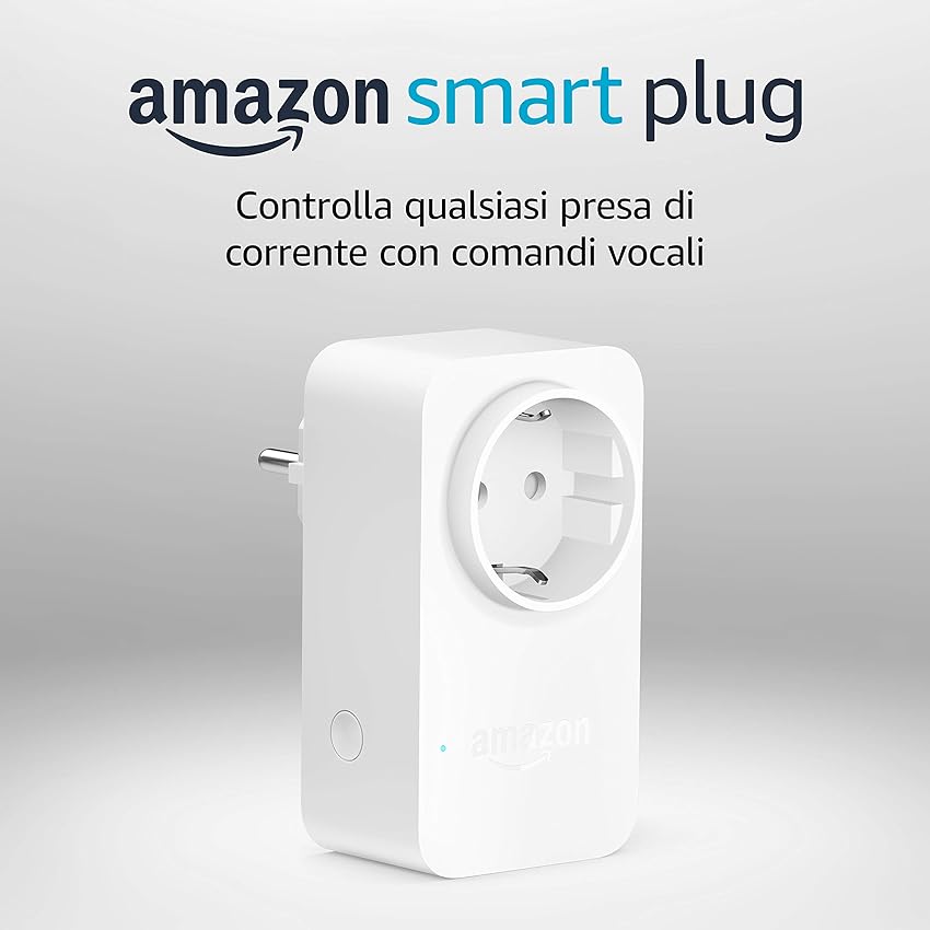 Amazon Smart Plug (presa intelligente con connettività Wi-Fi), compatibile con Alexa