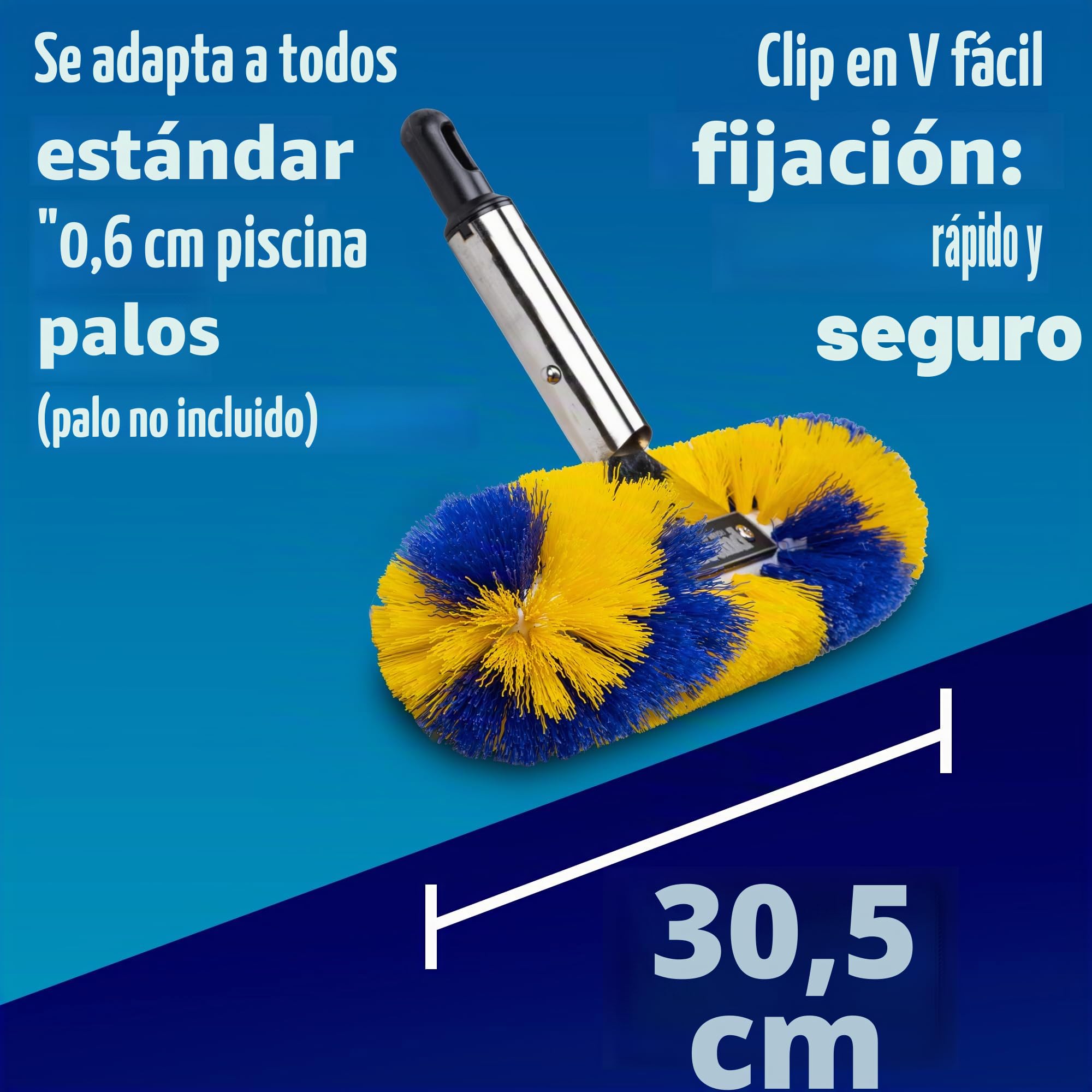 Cepillo para Piscina GoRound 360 Pro 12 Pulgadas