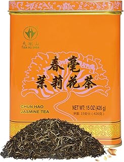 TIAN HU SHAN Premium Jasmine Green Tea Loose Leaf 15 Ounce (426g)