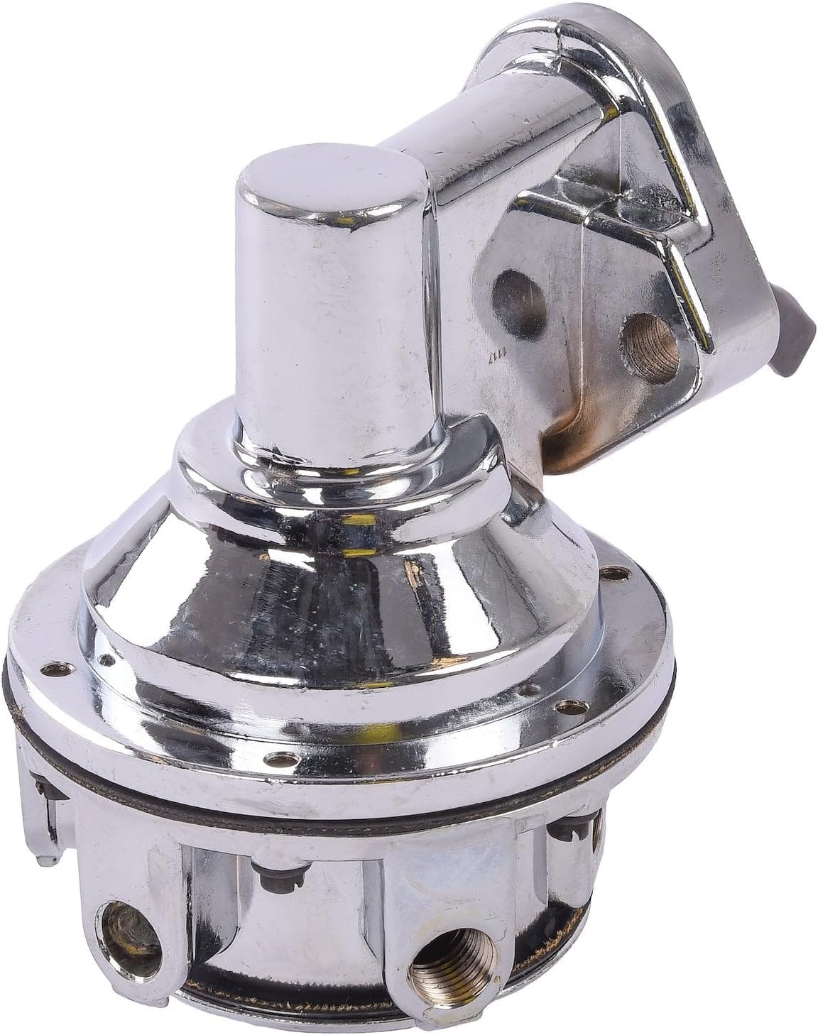 JEGS Mechanical Fuel Pump | Big Block Chevy 396-454 | 110 GPH / 416 LPH | 1/4 � NPT Ports | 6.5 to 8 PSI | Chrome Finish | For Gasoline Only
