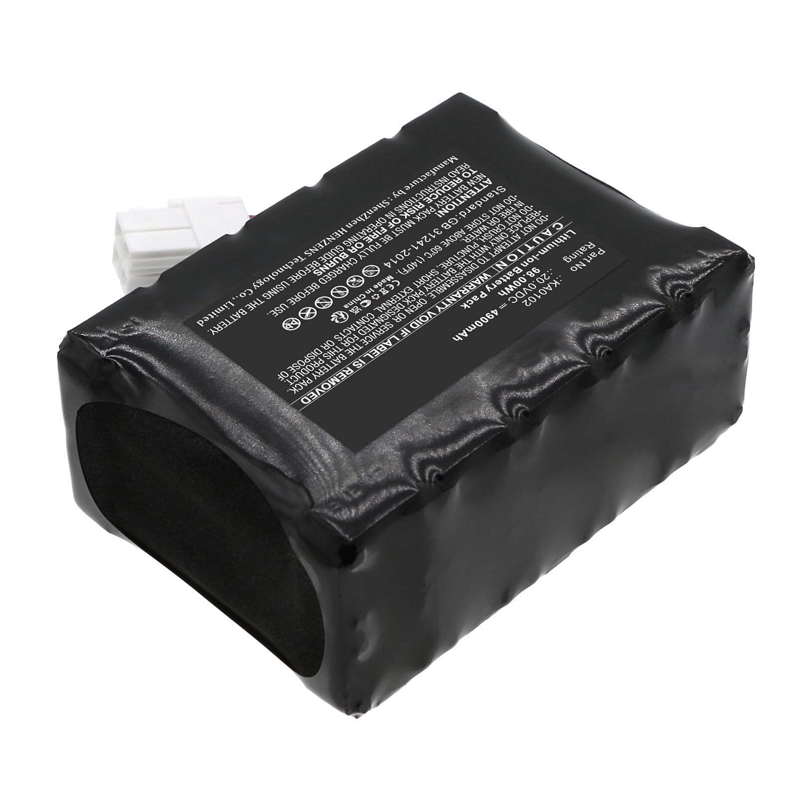 Synergy Digital Lawn Mower Battery, Compatible with Kress KR110 Lawn Mower, (Li-ion, 20V, 4900mAh) Ultra High Capacity, Replacement for Kress KA0101 Battery