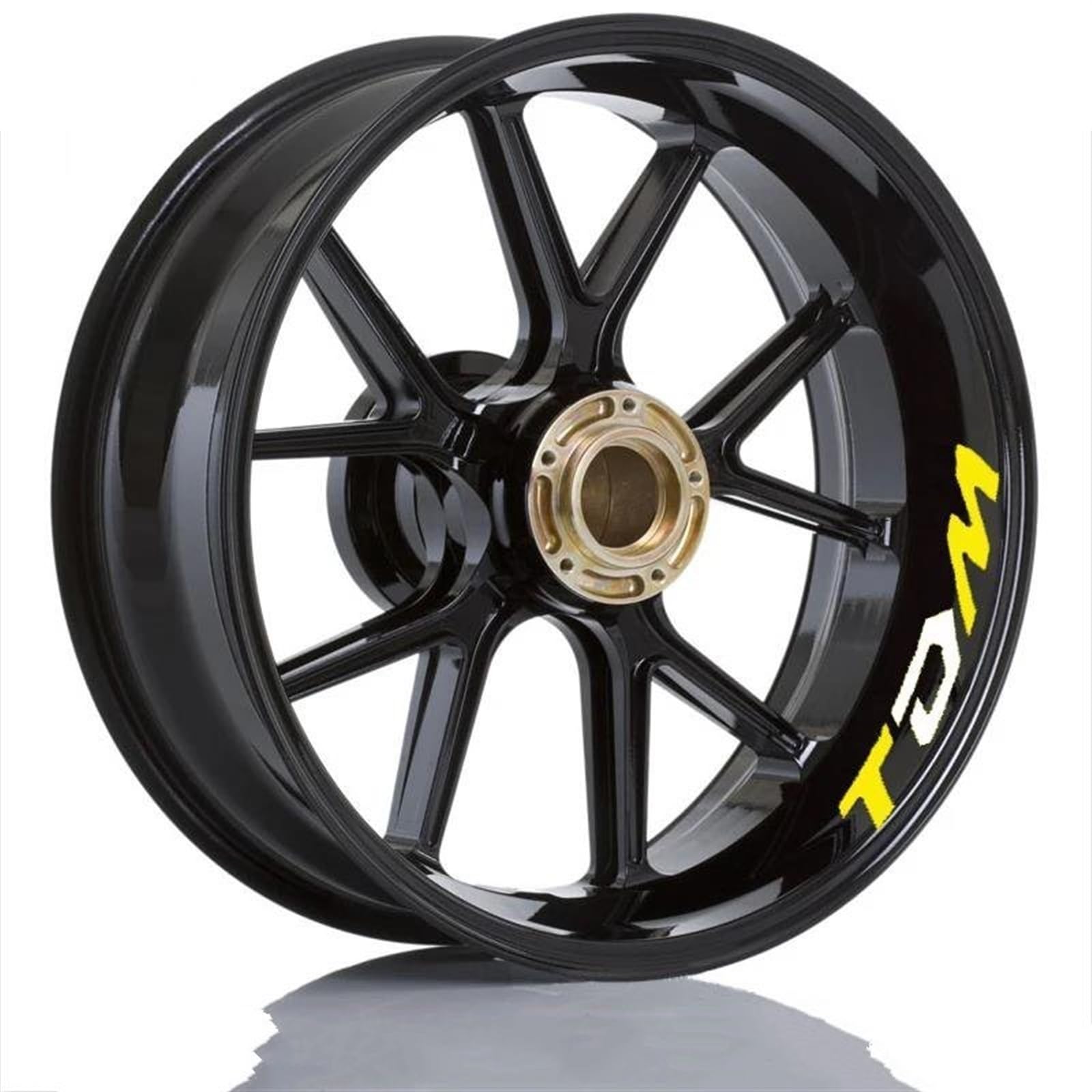 Motorcycle Accessories Reflective Rim Edge Stripes Wheel Stickers for Yamaha TDM 900(Color4)