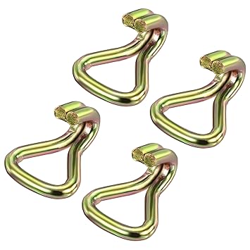MECCANIXITY Ratchet Double J Strap Hook Load 2204 Lbs Zinc Color for 1