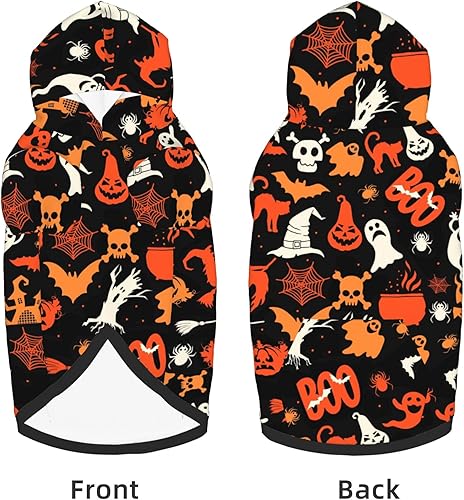 Miniatura 3 de Disfraz de perro de Halloween, sudadera con capucha con estampado de fantasma de calabaza para invierno, Halloween, cosplay, suéteres, sudadera con