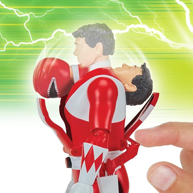 Foto 5 de 8 de Power Rangers, Figura articulada, 15 cm, Ranger Rojo, 4+, PWG072