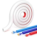 78 Inch Self-Adhesive TV Cable Hider, Home Audio Flexible Wire Cord Management, RG6 Coaxial Cable Raceways, HDMI Cable Cord Hider, White (2m)