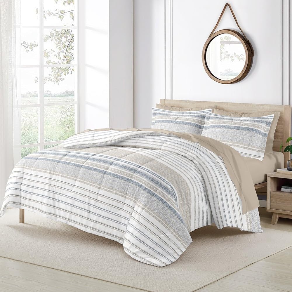 Camping World Enclave Comforter Set – Soft Lightweight Bed Comforter with Matching Shams, Easy-Care Bedding for RV, Camper, Guest Room & Home Bedroom