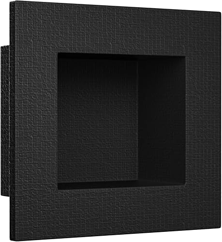 Bernkot Tile Ready - Nicho de ducha interior de 5.5 x 6.5 pulgadas, reposapiés de ducha para pared de baño, nicho de pared prefabricado pequeño