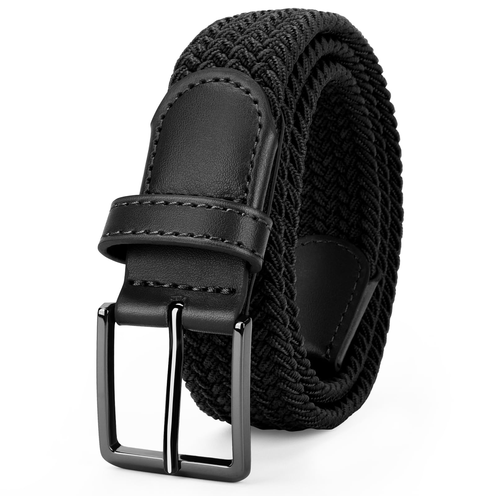PlusZis Kids Elastic Stretch Braided Belt for Golf, Youth baseball belt for Boys and Girls 1” Wide.