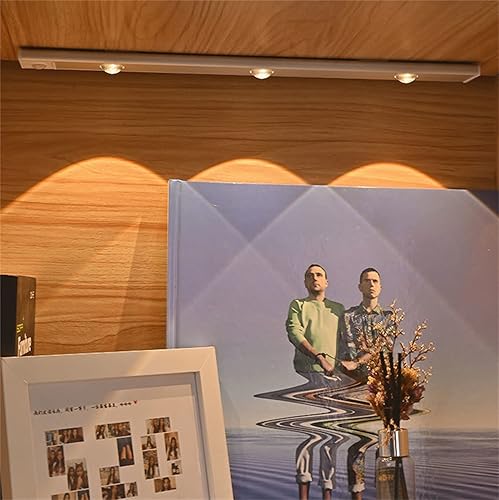 Miniatura 5 de Luz LED para gabinete con sensor de movimiento, iluminación de armario debajo del mostrador, luces nocturnas de cocina, luz funciona con pilas, luz