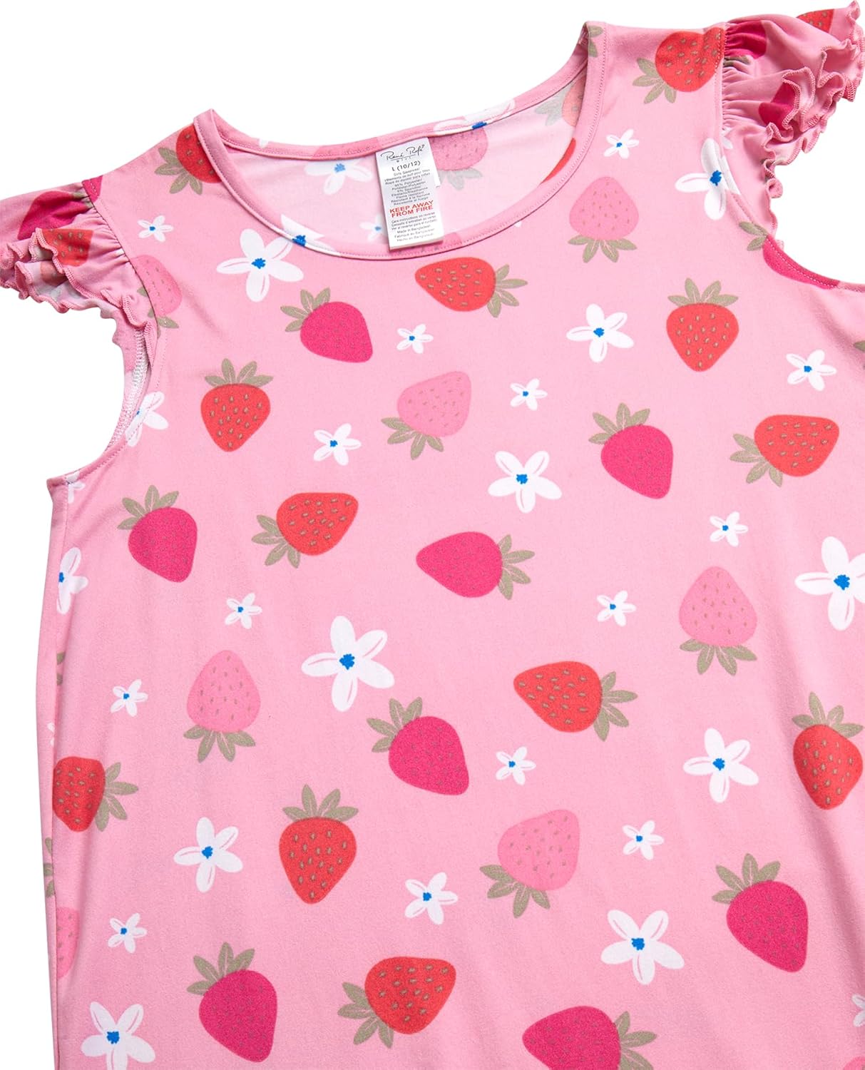 Rene Rofe Girls Pajamas - 4 Pack Lightweight Polyester Girls Nightgowns with Cute Designs Kids Pajamas Sleepwear (4T-12) - Image 5