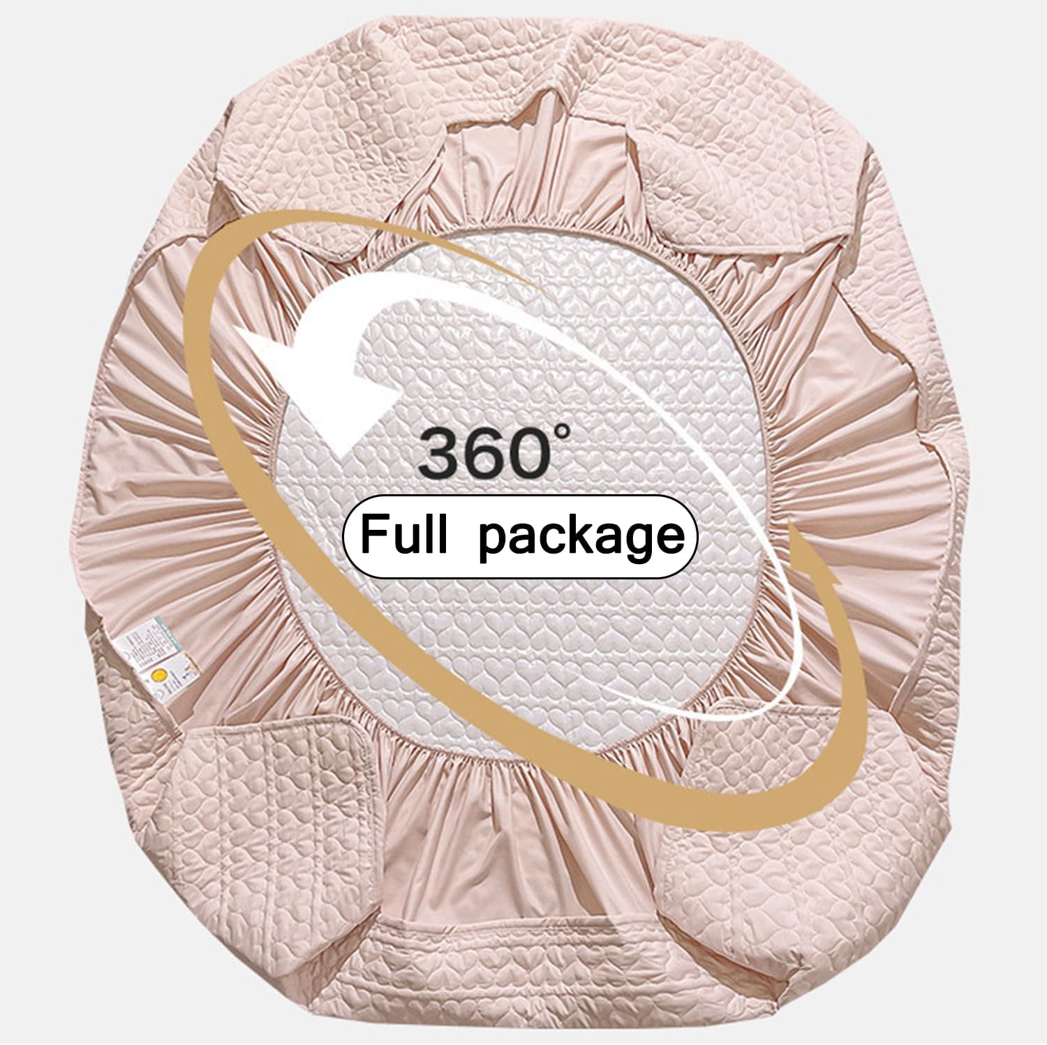 King Size of Waterproof Mattress Protector Cotton Fitted Sheet Thick Mattress Cover Skin Friendly Breathable Mattress Topper Machine Washable Deep Pockets for 12 in,Gray,120 * 200cm