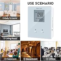 Vista 7 de Home Radon Detector, Portable Radon Meter, Elifecity Long and Short Term Home Radon Monitor, Battery-Powered, Easy-to-Use