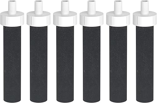 AQUA CREST Filtro para botella de agua, repuesto para Brita BB06, Brita Hard Sided, acero inoxidable y filtro de botella de plástico, 6 unidades