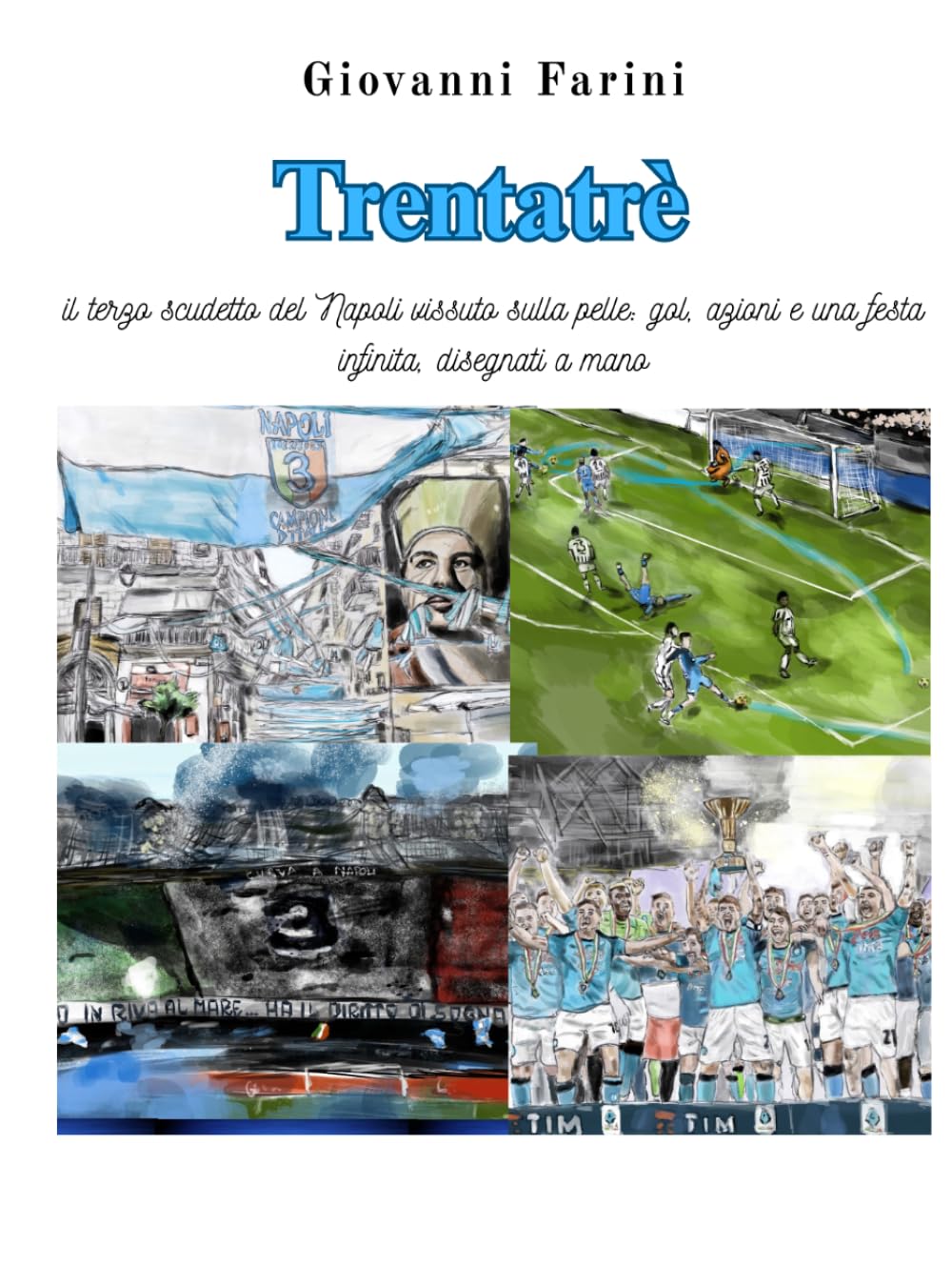 Napoli livre illustré de football pour salon et table basse de supporter