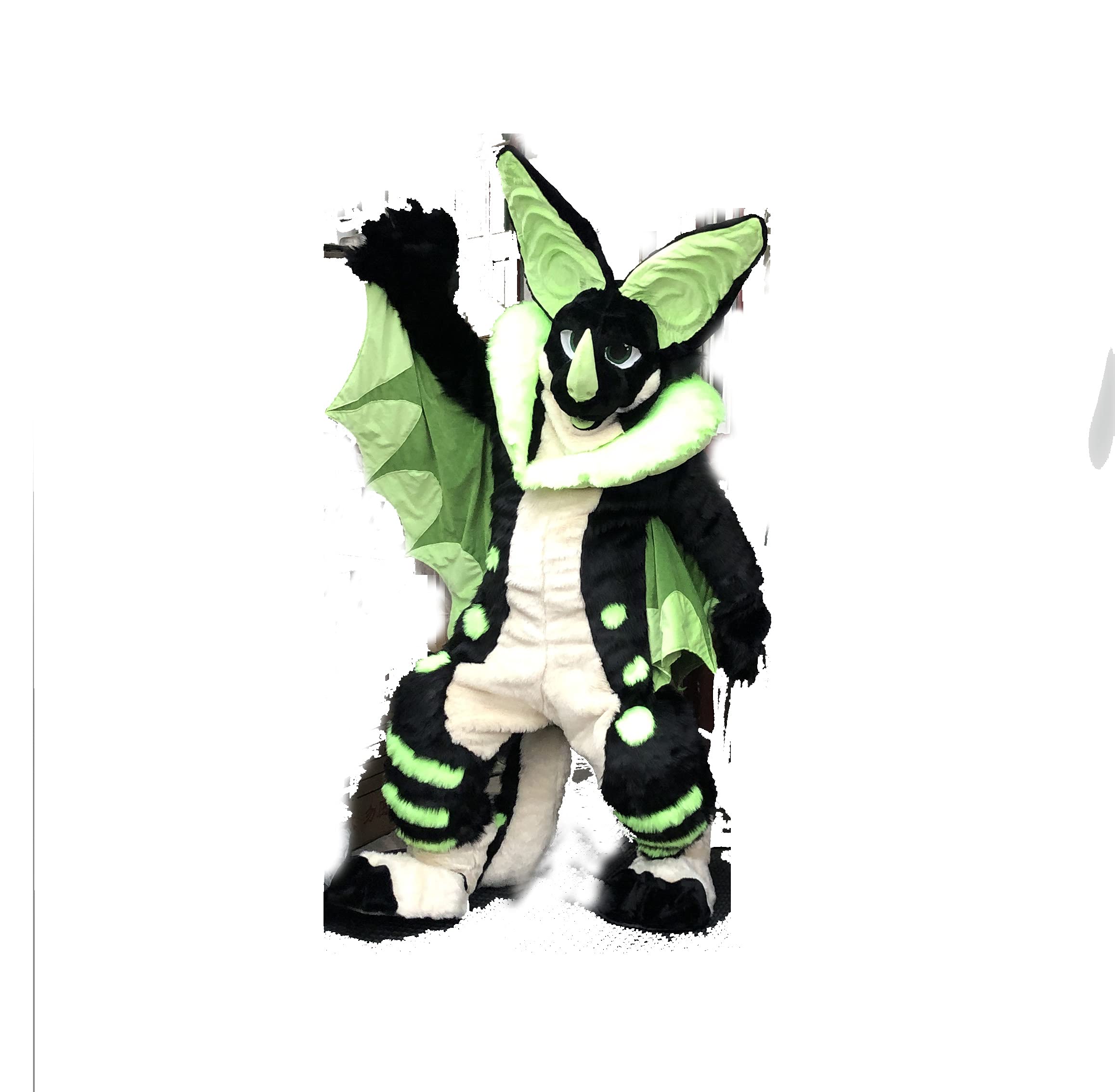 Yellow Orin Bat Birds Angel Wings Digitigrade Fursuit Costumes Furries Anime Teen & Adult Costume