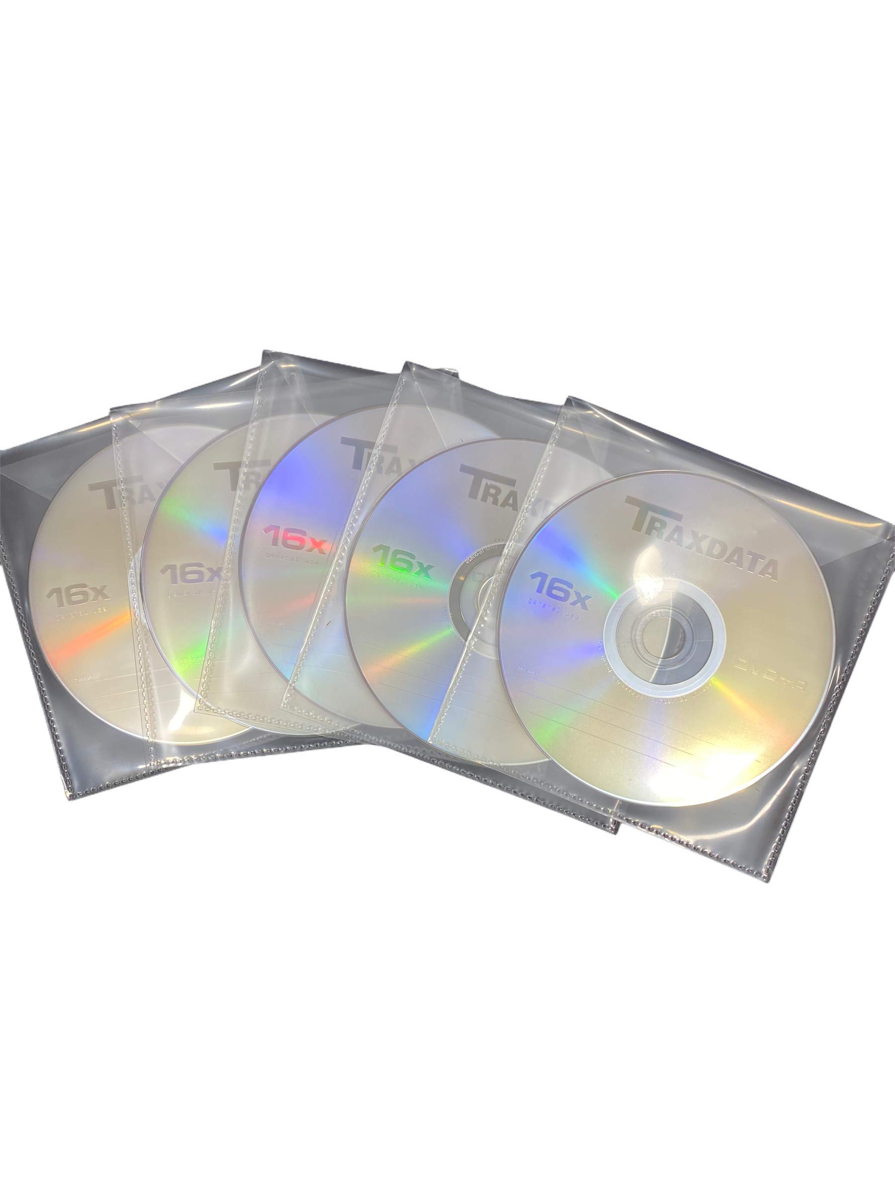 5 x Ritek Traxdata DVD+R Recordable Discs in Dragon Trading Plastic Sleeves With Flap Recordable DVDs for Your Data Storage Needs-picture-10