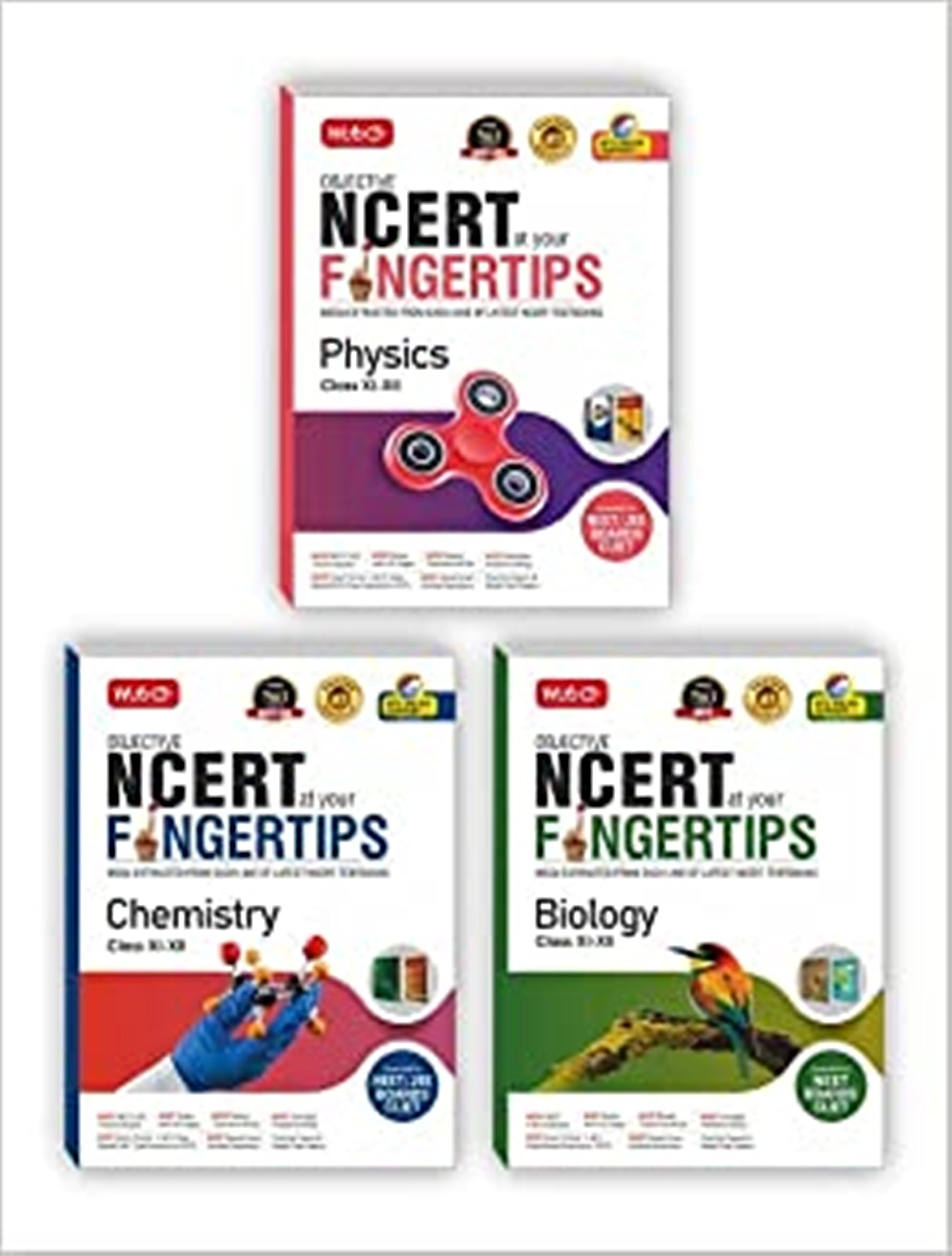 MTG Objective NCERT at your Fingertips PHYSICS + CHEMISTRY + BIOLOGY for NEET / JEE 2022 Exam (Combo of 3 Books) Product Bundle β 22 February 2023