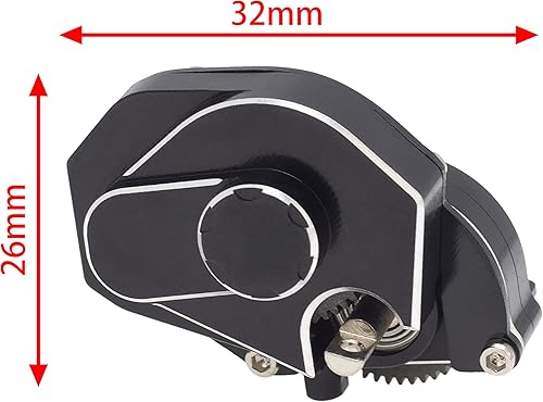 Miniatura 2 de DKKY SCX24 Caja de cambios completa de transmisión para Axial SCX24 Bronco C10 JLU Gladiator Deadbolt 1/24 RC Crawler piezas de actualización (negro)