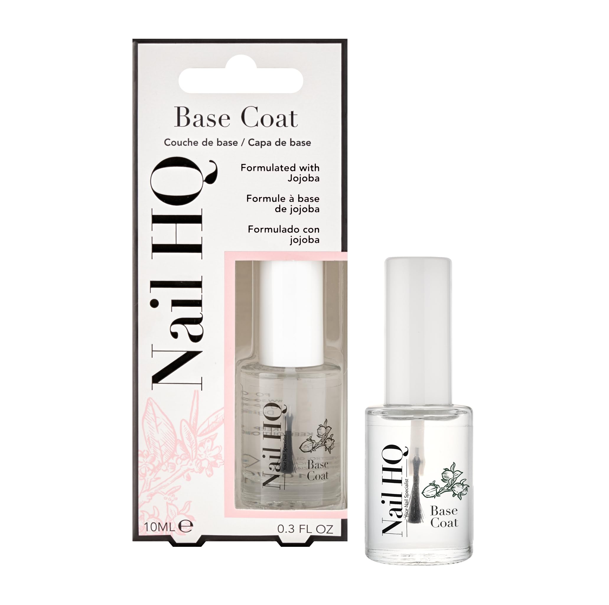 NAIL HQ Base Coat, Clear, 10 ml
