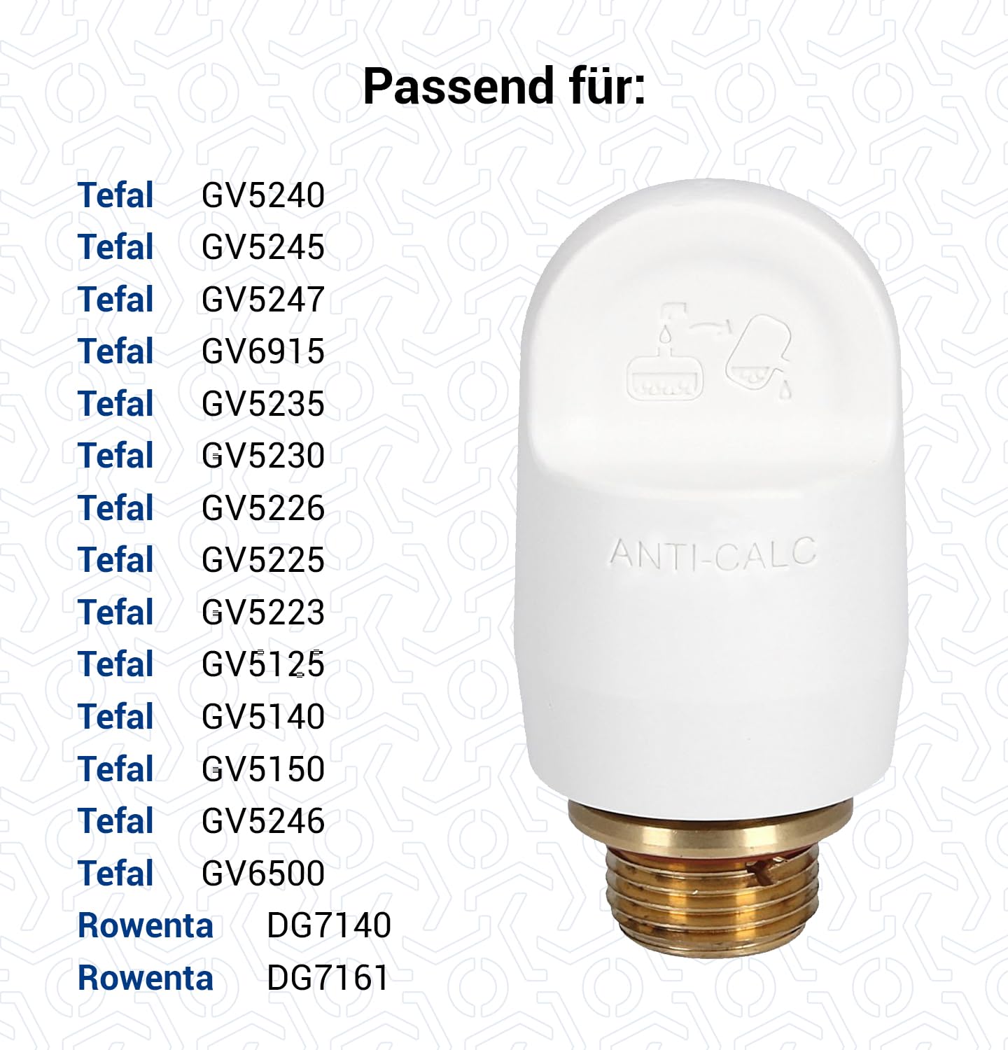 Bouchon de remplacement de sécurité - Calor - CS-00132541 - Blanc - pour générateurs vapeur pressing pro - Electroménager