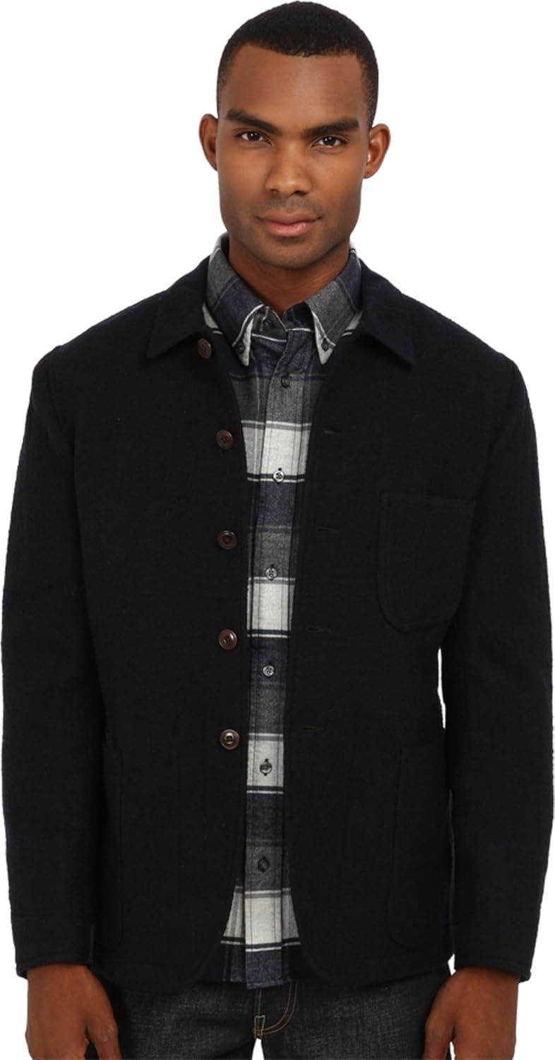 Jack Spade Men's Shelton Wool Work Jacket, Piloto, Large