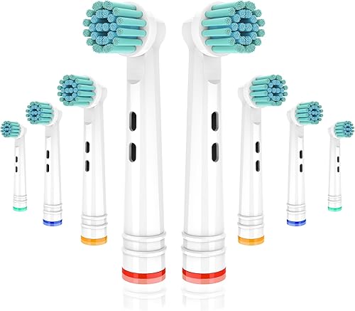 Miniatura 7 de Cabezales de repuesto para cepillos de dientes eléctricos Oral-B, 8 piezas, recambios de cabeza redonda pequeña para mangos orales B 3756 3757 3744