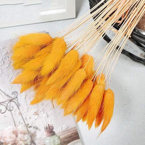 Miniatura 9 de 28 unidades de flores secas naturales de 17 pulgadas de alto, arreglos de flores secas artificiales de caña sintética para boda, jarrón de boda,