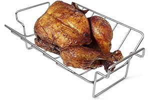 BBQ Rib Rack for Smoking Grill Roast Rack