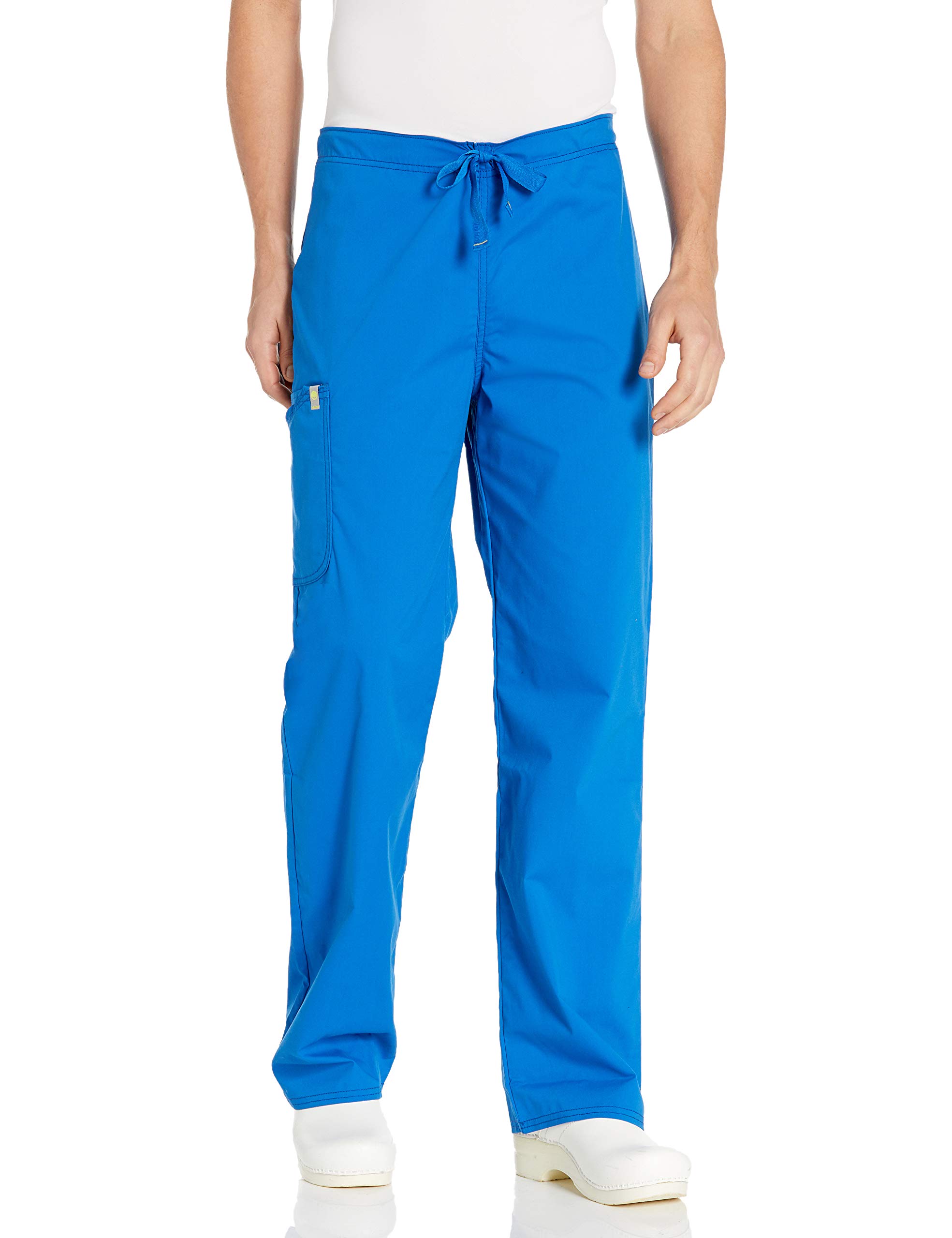 Code Happy mens Bliss W/ Certainty Drawstring Cargo Medical Scrubs Pants, Royal, X-Small US