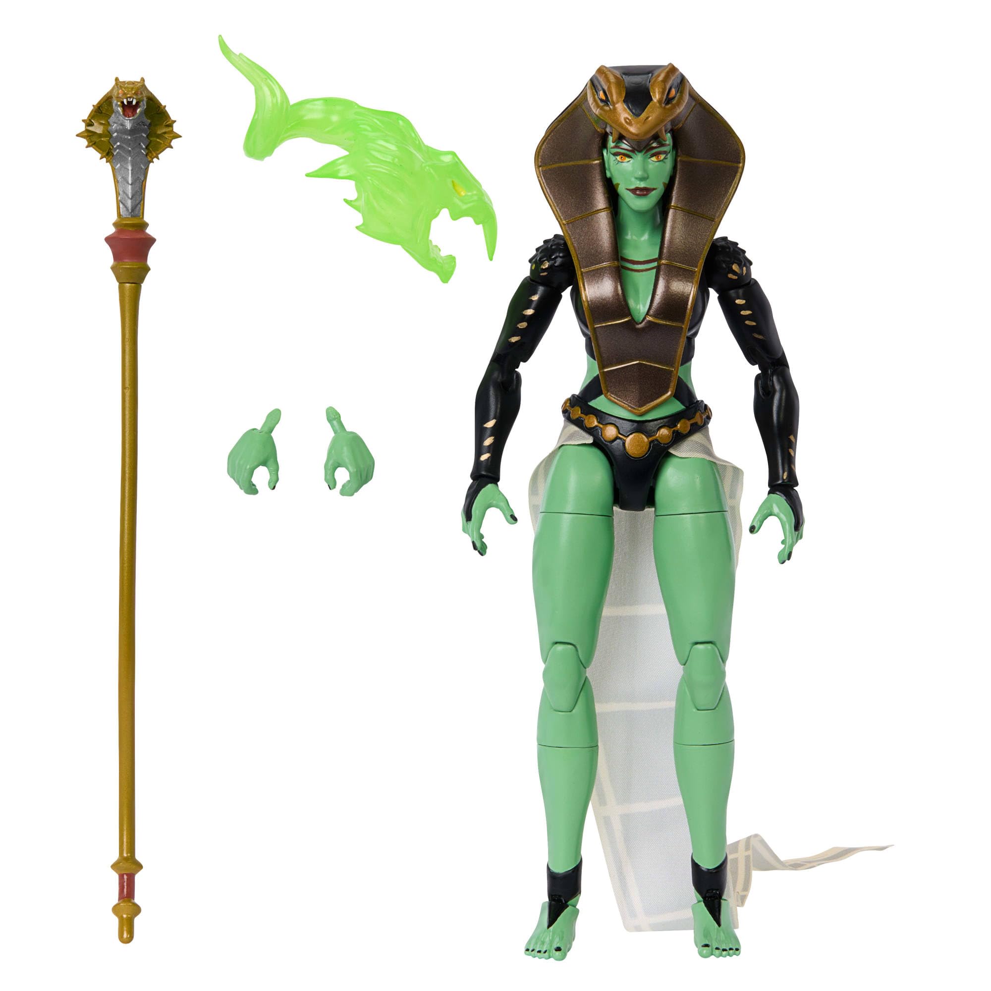 Masters of the Universe Masterverse - Snake Sorceress Teela, action figure deluxe con 30 punti d'articolazione, accessori e parti intercambiabili inclusi, giocattolo per bambini, 6+ anni, HYC58